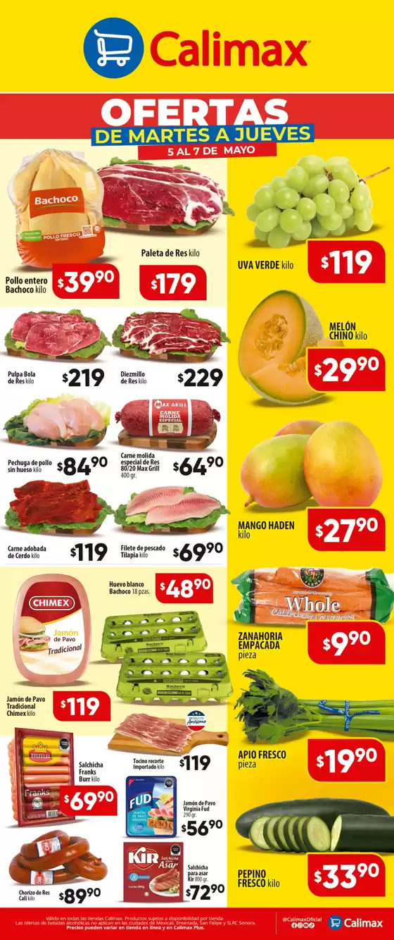 Catálogo Calimax | Ofertas principales para todos los cazadores de gangas | 2026-05-05T00:00:00.000Z - 2026-05-07T00:00:00.000Z