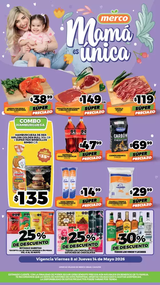 Catálogo Merco en San Marcos Huixtoco | Folleto semanal del 8 al 14 de Mayo Israel Cavazos | 2026-05-08T00:00:00.000Z - 2026-05-14T00:00:00.000Z