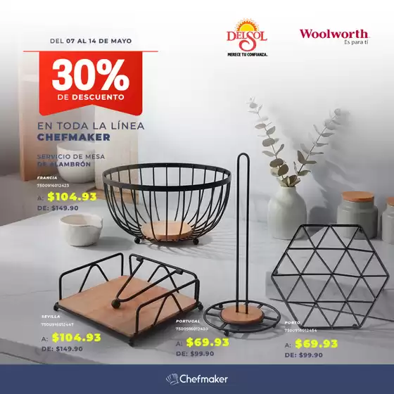 Catálogo Woolworth | Pasillo Chefmaker - Pasillo Chefmaker 2026 | 2026-05-08T00:00:00.000Z - 2026-05-14T00:00:00.000Z