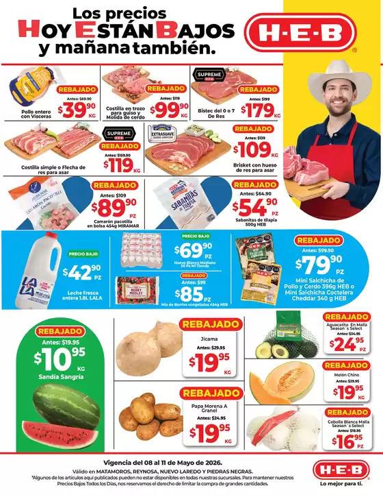 Catálogo HEB en Tepoztlán | Los precios Hoy Están Bajos y mañana también | 2026-05-08T00:00:00.000Z - 2026-05-11T00:00:00.000Z