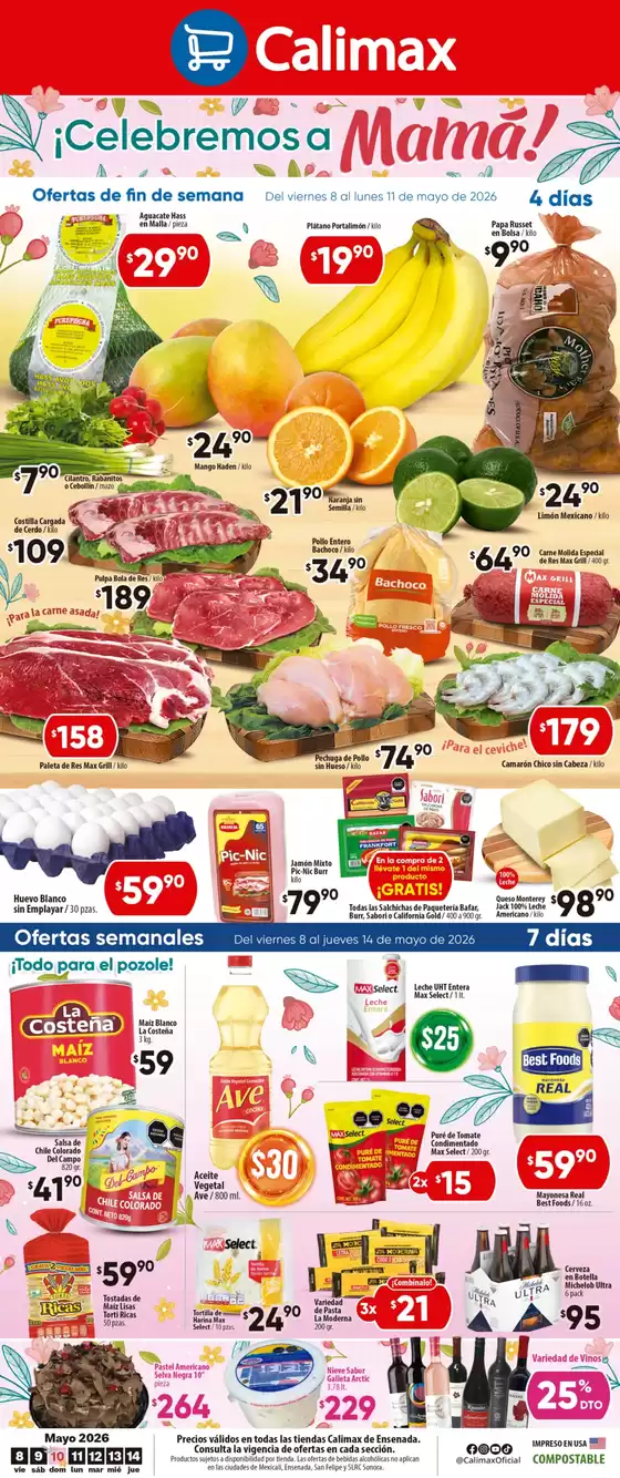 Catálogo Calimax en Monterrey | Ofertas y gangas exclusivas | 2026-05-08T00:00:00.000Z - 2026-05-14T00:00:00.000Z