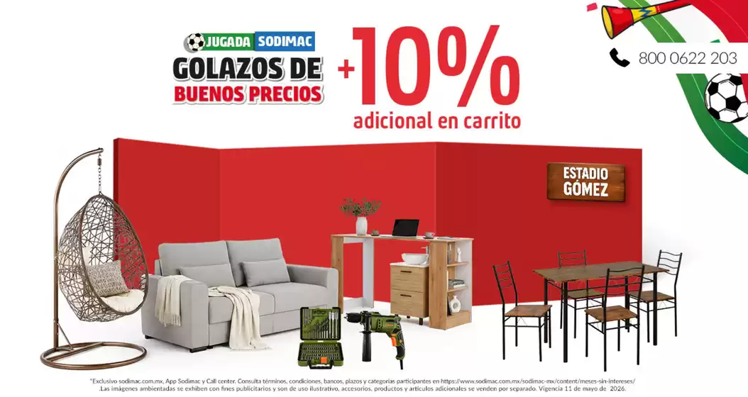 Catálogo Sodimac Homecenter en Zacamixtle | Ahorra ahora con nuestras ofertas | 2026-05-11T00:00:00.000Z - 2026-05-11T00:00:00.000Z
