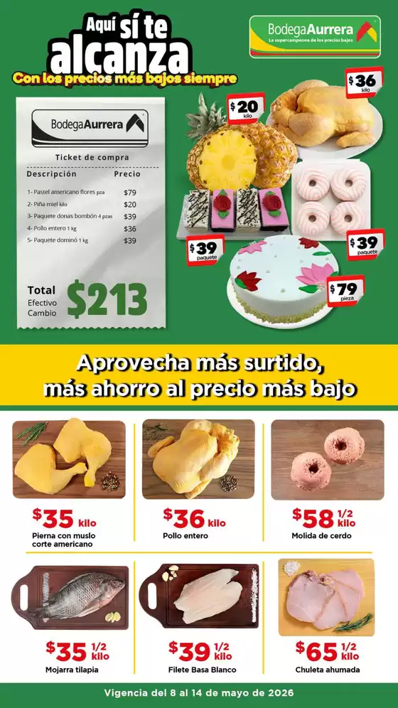 Catálogo Bodega Aurrera | Excelente oferta para cazadores de gangas | 2026-05-08T00:00:00.000Z - 2026-05-14T00:00:00.000Z