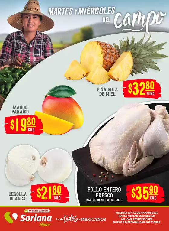 Catálogo Soriana Híper en Ciudad Juárez | Ofertas principales para todos los clientes | 2026-05-12T00:00:00.000Z - 2026-05-13T00:00:00.000Z