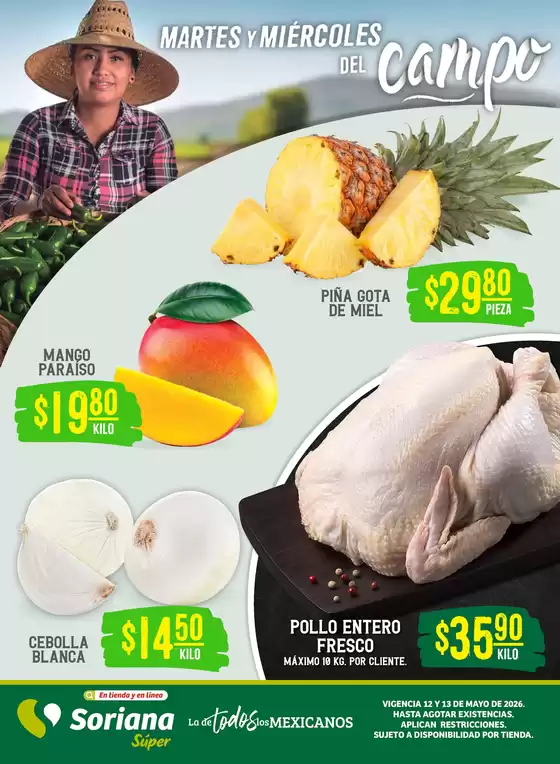 Catálogo Soriana Súper en Chiapa (Colima) | Ofertas principales para todos los clientes | 2026-05-12T00:00:00.000Z - 2026-05-13T00:00:00.000Z