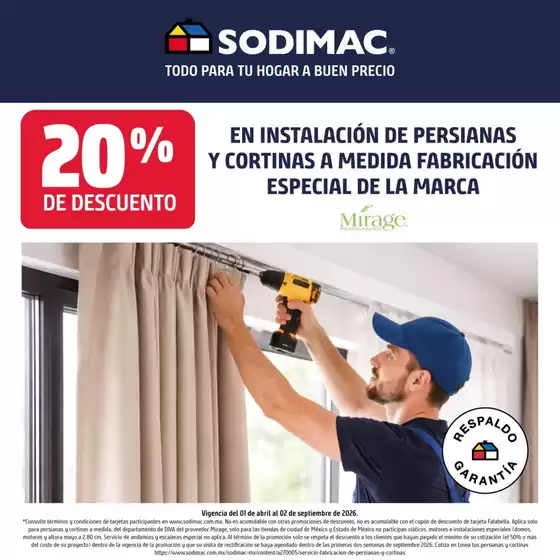 Catálogo Sodimac Constructor | Ofertas principales y descuentos | 2026-04-01T00:00:00.000Z - 2026-09-02T00:00:00.000Z