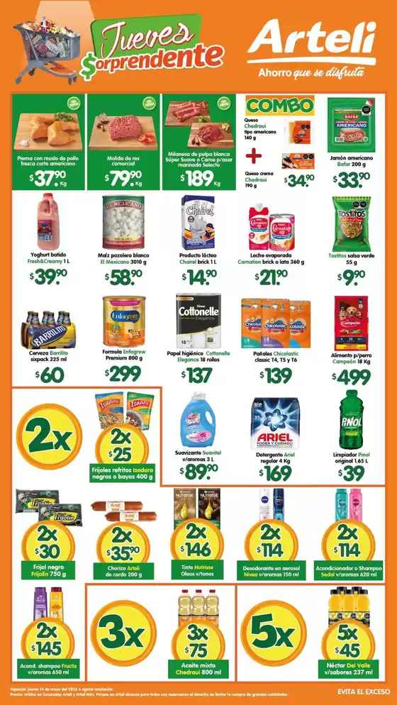 Catálogo Arteli en Fraccionamiento Puente Moreno | Grandes descuentos en productos seleccionados | 2026-05-14T00:00:00.000Z - 2026-05-14T00:00:00.000Z