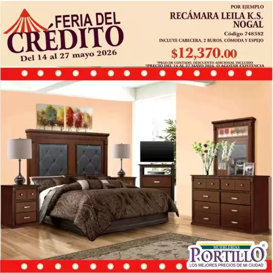 Catálogo Mueblerías Portillo en Venustiano Carranza | Ofertas exclusivas para nuestros clientes | 2026-05-14T00:00:00.000Z - 2026-05-27T00:00:00.000Z