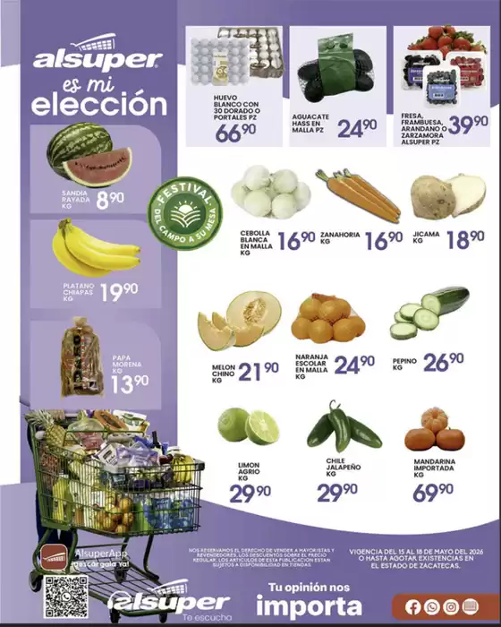 Catálogo Alsuper | Alsuper Zacatecas | 2026-05-15T00:00:00.000Z - 2026-05-18T00:00:00.000Z
