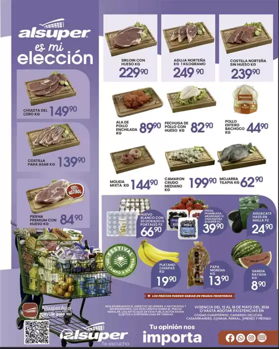 Catálogo Alsuper | Alsuper Chihuahua-estado | 2026-05-15T00:00:00.000Z - 2026-05-18T00:00:00.000Z