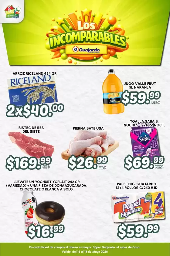 Catálogo Guajardo | Descuentos y promociones | 2026-05-15T00:00:00.000Z - 2026-05-18T00:00:00.000Z