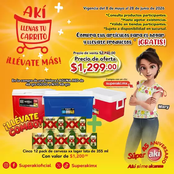 Catálogo Súper Aki | Ofertas Súper Aki | 2026-05-08T00:00:00.000Z - 2026-06-28T00:00:00.000Z