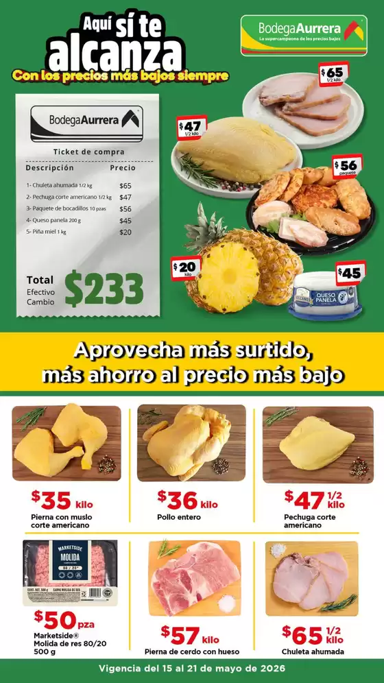 Catálogo Bodega Aurrera en Valle Dorado (COAH) | Gran variedad de ofertas | 2026-05-15T00:00:00.000Z - 2026-05-21T00:00:00.000Z
