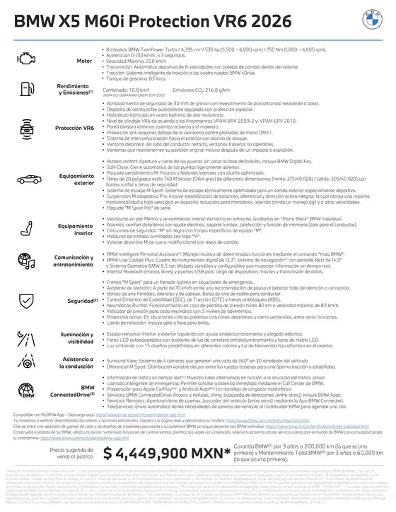 Catálogo BMW en Benito Juárez (COAH) | BMW X5 M60i Protection VR6 2026.pdf.coredownload | 2026-01-01T00:00:00.000Z - 2026-12-31T00:00:00.000Z