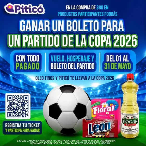 Catálogo Piticó | Gran variedad de ofertas | 2026-05-01T00:00:00.000Z - 2026-05-31T00:00:00.000Z