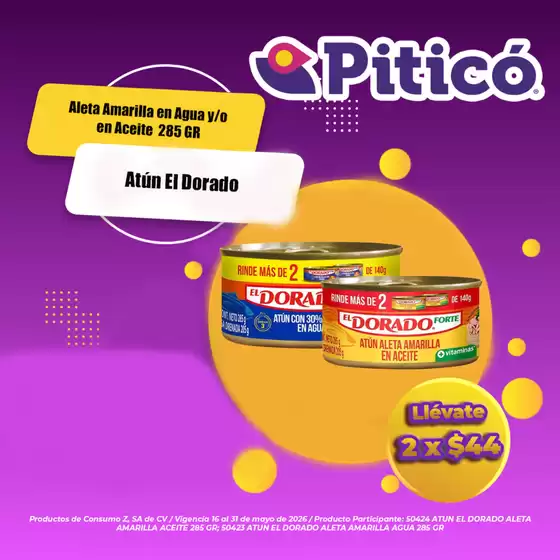Catálogo Piticó en Heróica Puebla de Zaragoza | Ofertas y promociones actuales | 2026-05-16T00:00:00.000Z - 2026-05-31T00:00:00.000Z