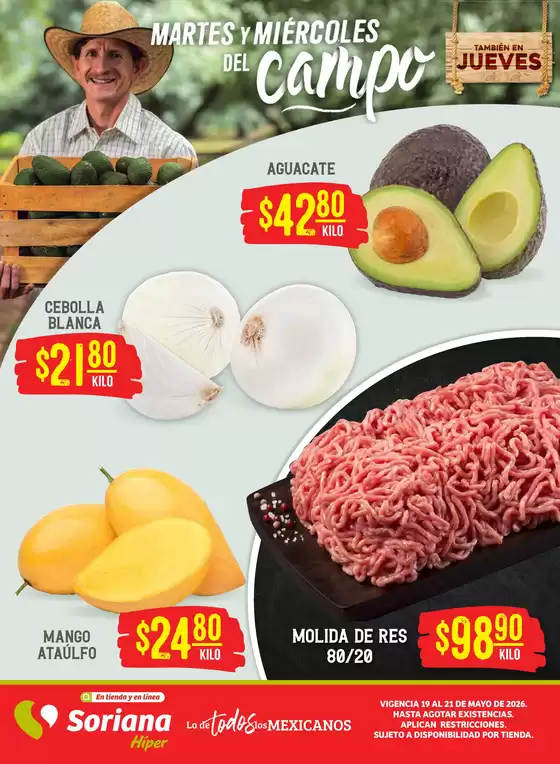 Catálogo Soriana Híper | Nuestras mejores gangas | 2026-05-19T00:00:00.000Z - 2026-05-21T00:00:00.000Z