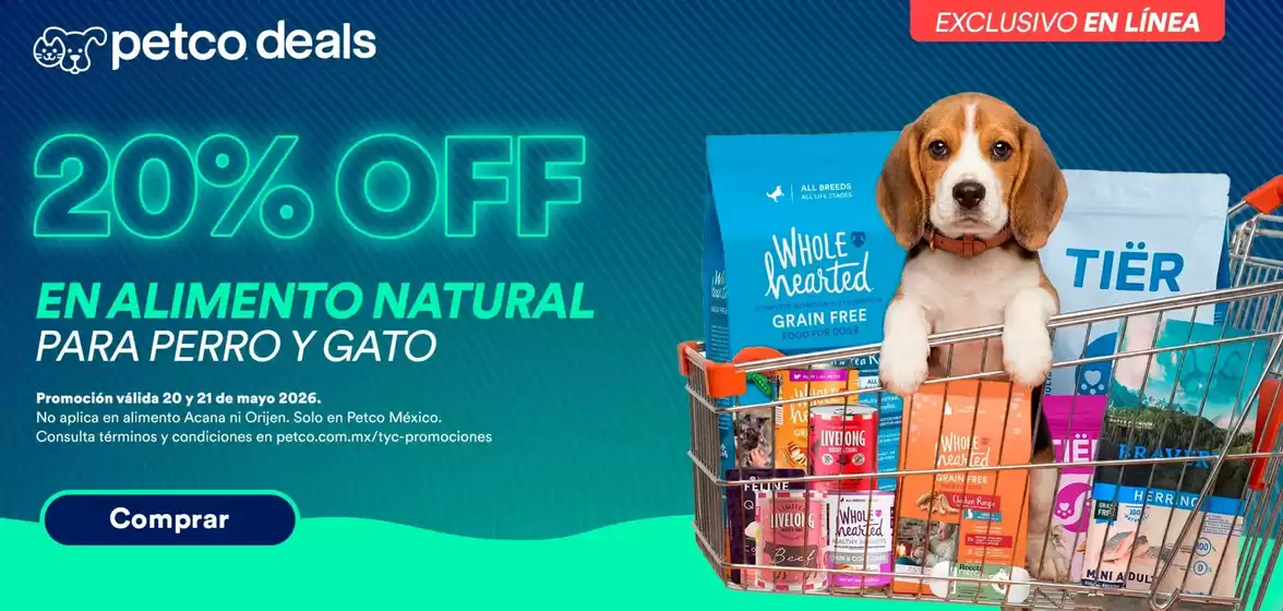 Catálogo Petco en Martínez Domínguez | Ofertas Petco | 2026-05-20T00:00:00.000Z - 2026-05-21T00:00:00.000Z