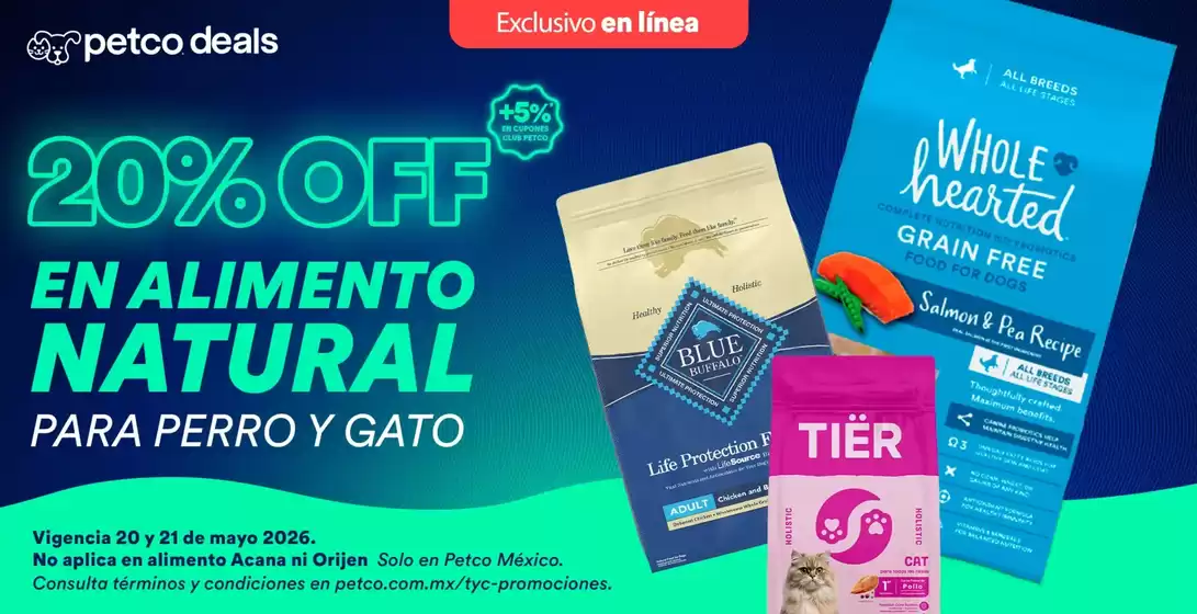 Catálogo Petco en Martínez Domínguez | Ofertas para cazadores de gangas | 2026-05-20T00:00:00.000Z - 2026-05-21T00:00:00.000Z