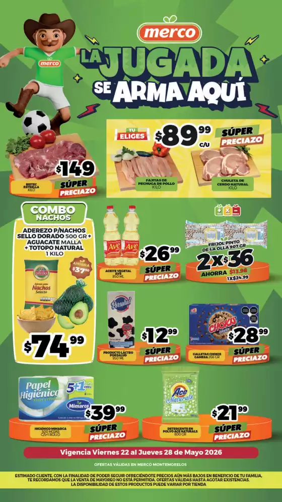 Catálogo Merco en Tepepan | Folleto semanal del 22 al 28 de Mayo Montemorelos | 2026-05-22T00:00:00.000Z - 2026-05-28T00:00:00.000Z