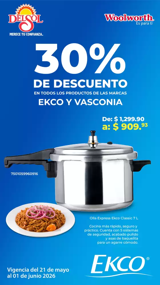 Catálogo Del Sol | Pasillo Ekco y Vasconia - Pasillo Ekco y Vasconia 2026 | 2026-05-22T00:00:00.000Z - 2026-06-01T00:00:00.000Z