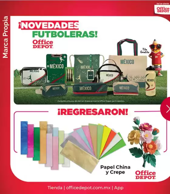 Catálogo Office Depot | Novedades Futboleras | 2026-05-22T00:00:00.000Z - 2026-05-31T00:00:00.000Z
