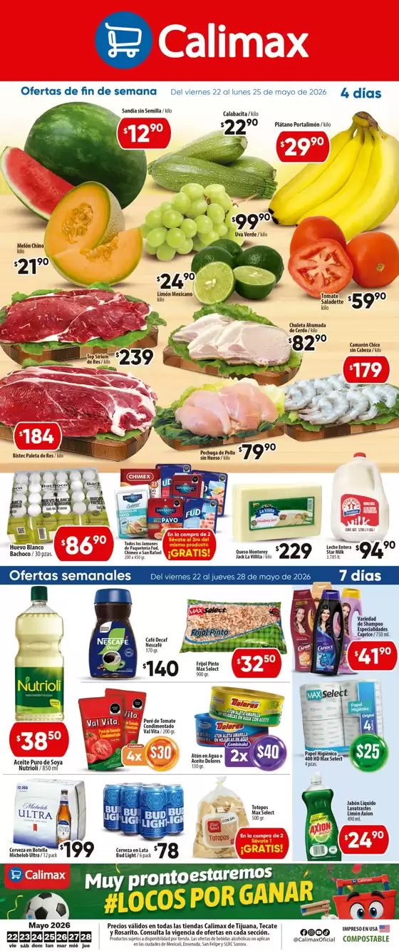 Catálogo Calimax | Ofertas Calimax | 2026-05-22T00:00:00.000Z - 2026-05-28T00:00:00.000Z
