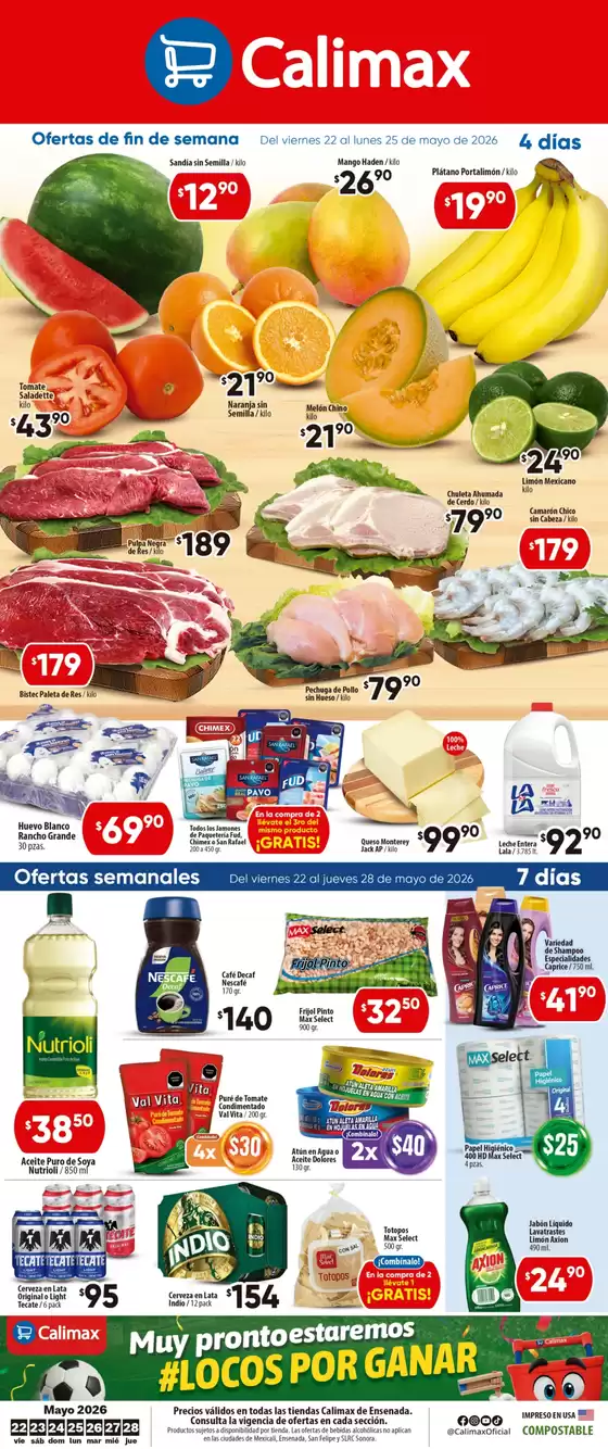 Catálogo Calimax | Gran variedad de ofertas | 2026-05-22T00:00:00.000Z - 2026-05-28T00:00:00.000Z
