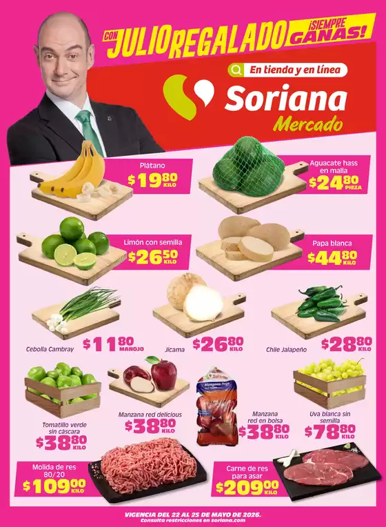 Catálogo Soriana Express en Santiago Ixcuintla | Gangas y ofertas actuales | 2026-05-22T00:00:00.000Z - 2026-05-25T00:00:00.000Z
