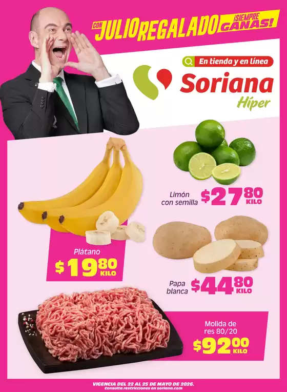 Catálogo Soriana Híper | Ofertas principales para ahorradores | 2026-05-22T00:00:00.000Z - 2026-05-25T00:00:00.000Z