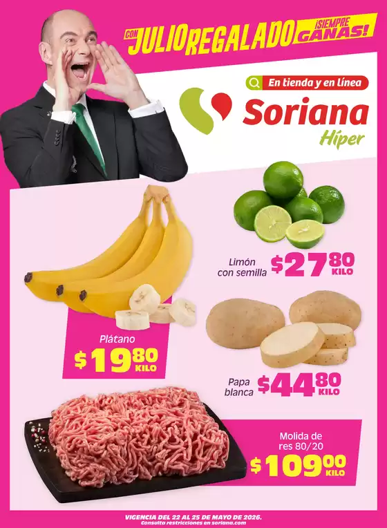 Catálogo Soriana Híper | Descubre ofertas atractivas | 2026-05-22T00:00:00.000Z - 2026-05-25T00:00:00.000Z