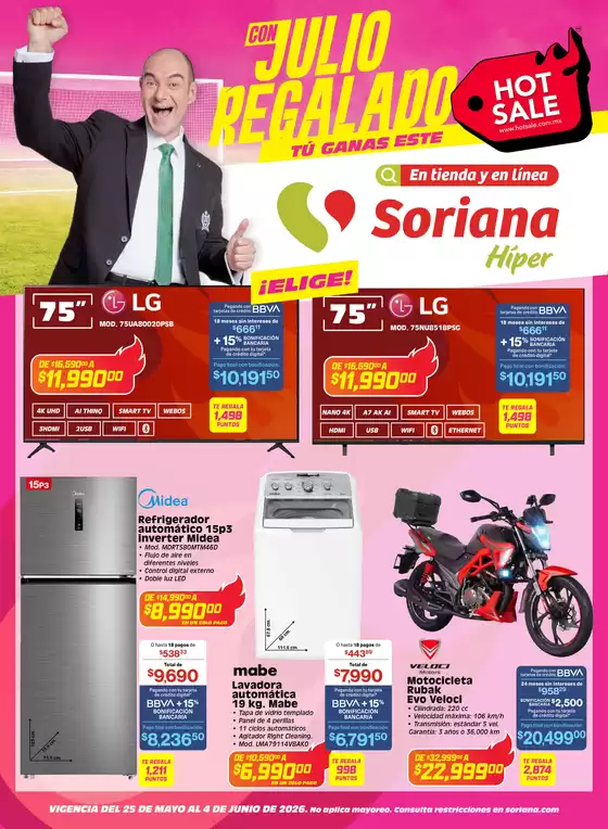 Catálogo Soriana Híper | Excelente oferta para cazadores de gangas | 2026-05-25T00:00:00.000Z - 2026-06-04T00:00:00.000Z