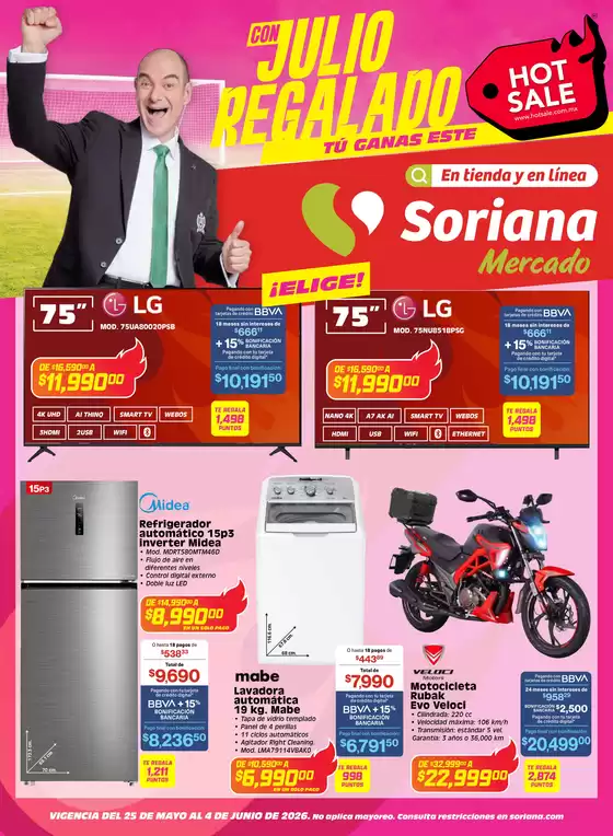 Catálogo Soriana Mercado en Tepic | Excelente oferta para cazadores de gangas | 2026-05-25T00:00:00.000Z - 2026-06-04T00:00:00.000Z