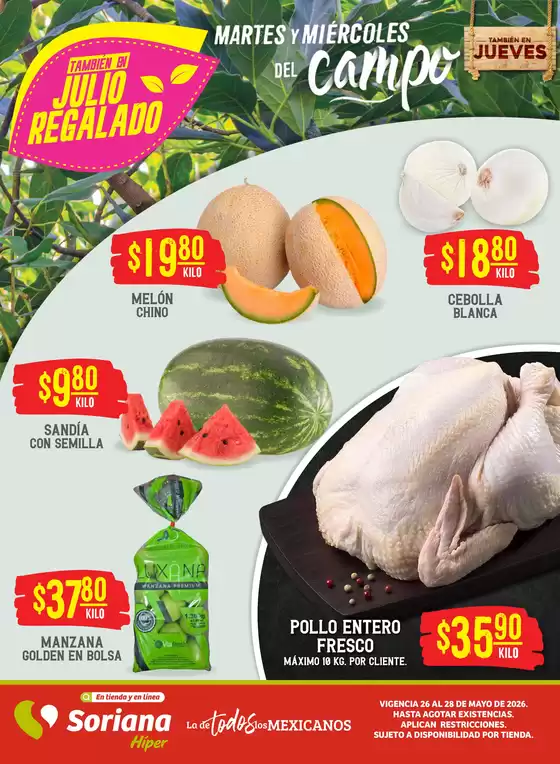 Catálogo Soriana Híper en Hermosillo | Ofertas exclusivas para nuestros clientes | 2026-05-26T00:00:00.000Z - 2026-05-28T00:00:00.000Z