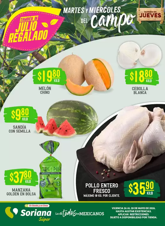 Catálogo Soriana Súper | Ahorra ahora con nuestras ofertas | 2026-05-26T00:00:00.000Z - 2026-05-28T00:00:00.000Z