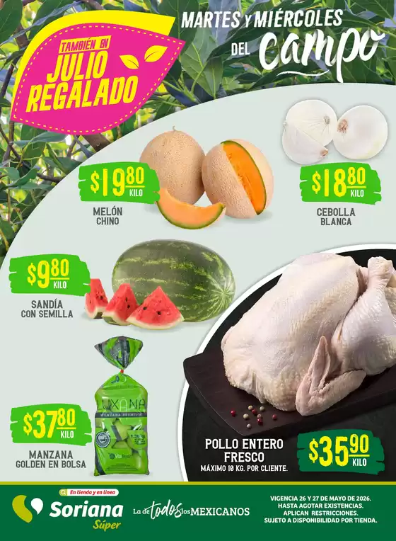 Catálogo Soriana Súper | Ofertas exclusivas para nuestros clientes | 2026-05-26T00:00:00.000Z - 2026-05-27T00:00:00.000Z