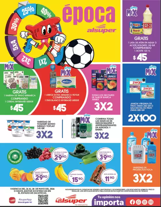 Catálogo Alsuper en Cuernavaca | Alsuper Zacatecas | 2026-05-26T00:00:00.000Z - 2026-05-28T00:00:00.000Z