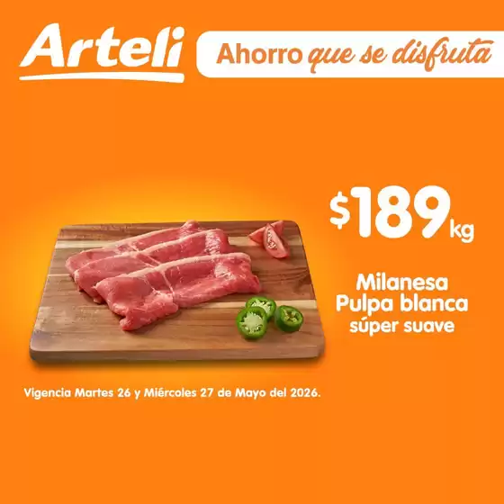 Catálogo Arteli en Cuernavaca | Ofertas principales para ahorradores | 2026-05-26T00:00:00.000Z - 2026-05-27T00:00:00.000Z