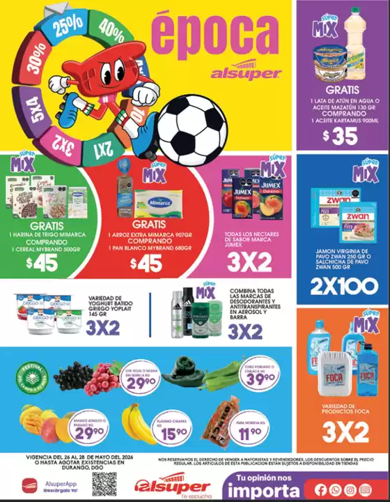 Catálogo Alsuper en Cuernavaca | Alsuper Durango | 2026-05-26T00:00:00.000Z - 2026-05-28T00:00:00.000Z