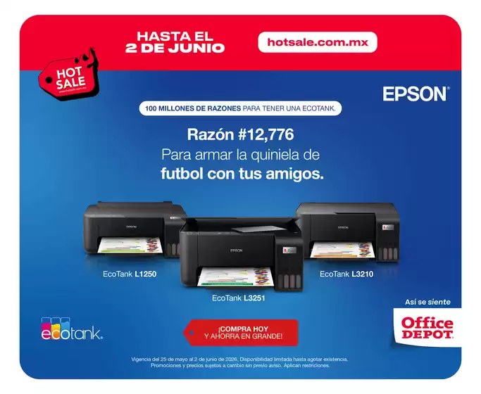 Catálogo Office Depot en Tuxtla Gutiérrez | Grandes descuentos en productos seleccionados | 2026-05-25T00:00:00.000Z - 2026-06-02T00:00:00.000Z