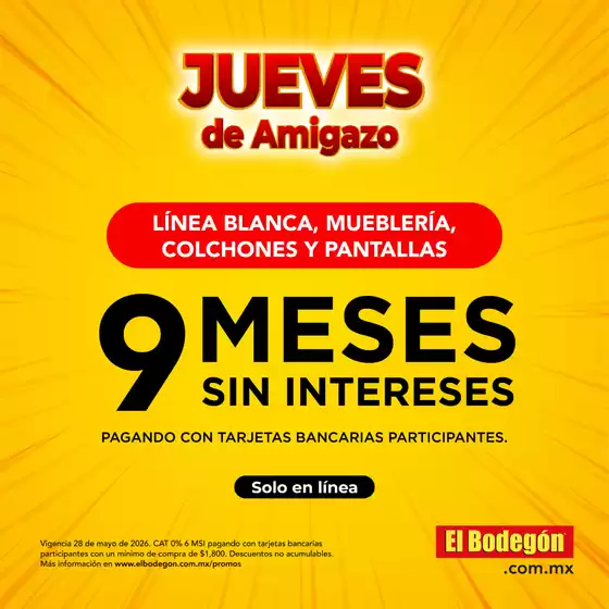 Catálogo El Bodegón en Heróica Puebla de Zaragoza | Grandes descuentos en productos seleccionados | 2026-05-28T00:00:00.000Z - 2026-05-28T00:00:00.000Z