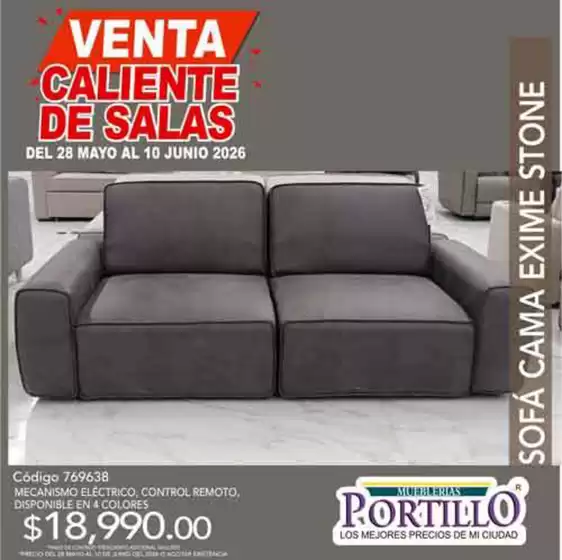 Catálogo Mueblerías Portillo | Nuevas ofertas para descubrir | 2026-05-28T00:00:00.000Z - 2026-06-10T00:00:00.000Z