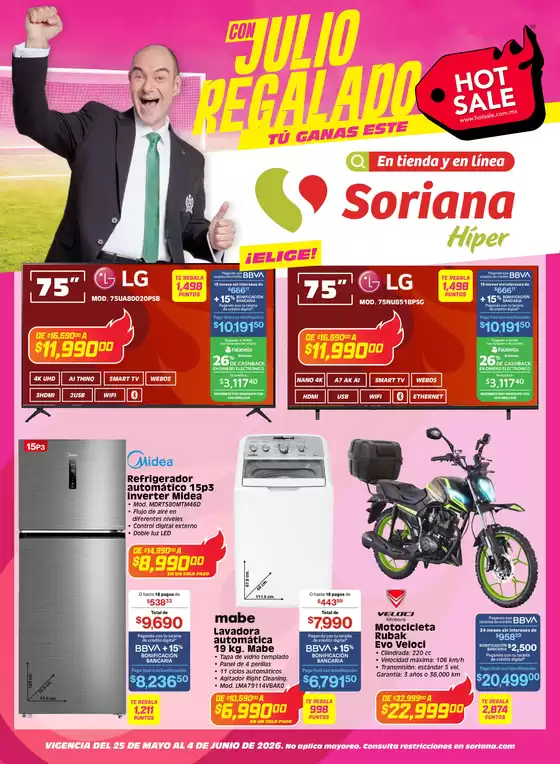 Catálogo Soriana Híper | Nuestras mejores gangas | 2026-05-25T00:00:00.000Z - 2026-06-04T00:00:00.000Z
