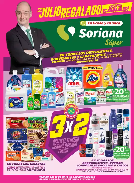 Catálogo Soriana Súper | Gran variedad de ofertas | 2026-05-29T00:00:00.000Z - 2026-06-04T00:00:00.000Z