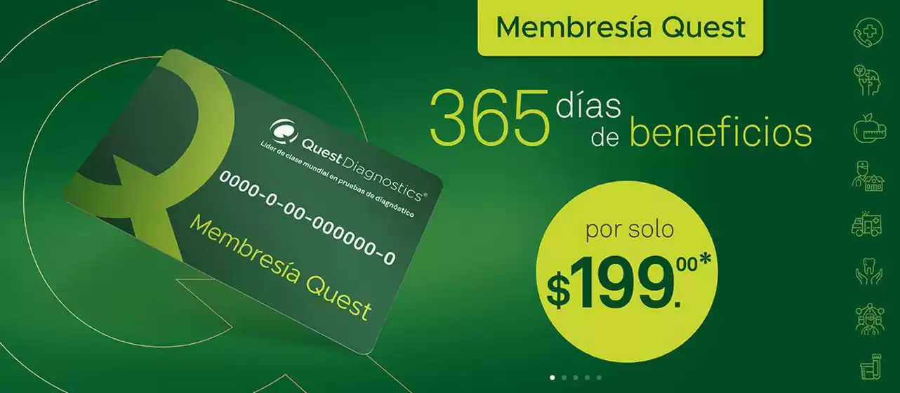 Catálogo Quest Diagnostics | Promo | 2026-05-29T00:00:00.000Z - 2026-12-31T00:00:00.000Z