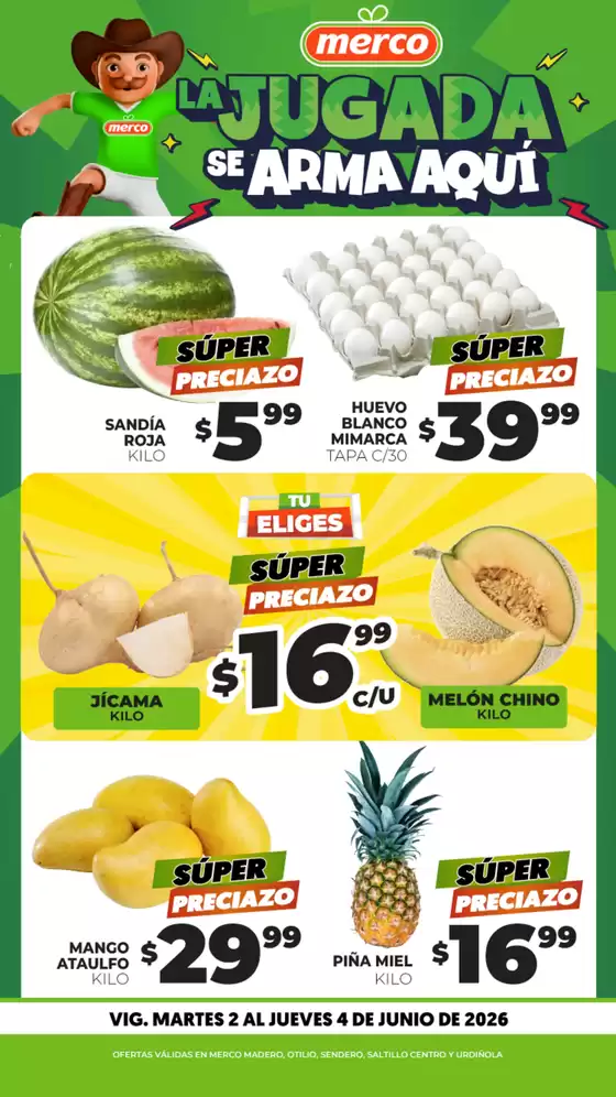 Catálogo Merco en Mexquitic de Carmona | Frutas y Verduras 2 al 4 de Junio ENFOQUE | 2026-06-02T00:00:00.000Z - 2026-06-04T00:00:00.000Z