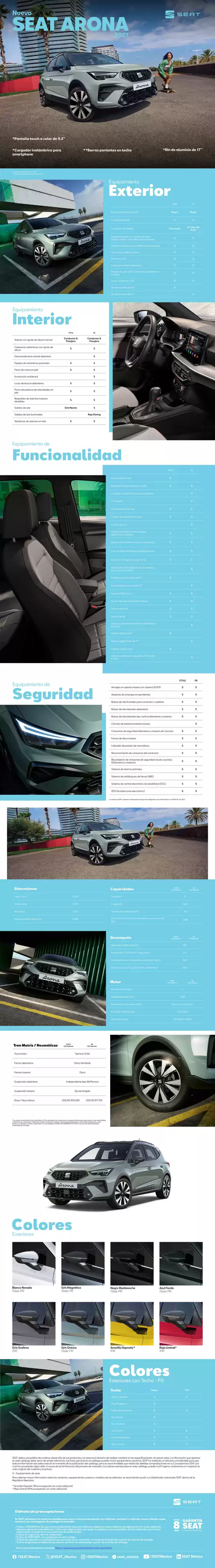 Catálogo Seat | SEAT Arona 2027 cars models brochure KJP NA 05 2026 | 2026-01-01T00:00:00.000Z - 2026-12-31T00:00:00.000Z
