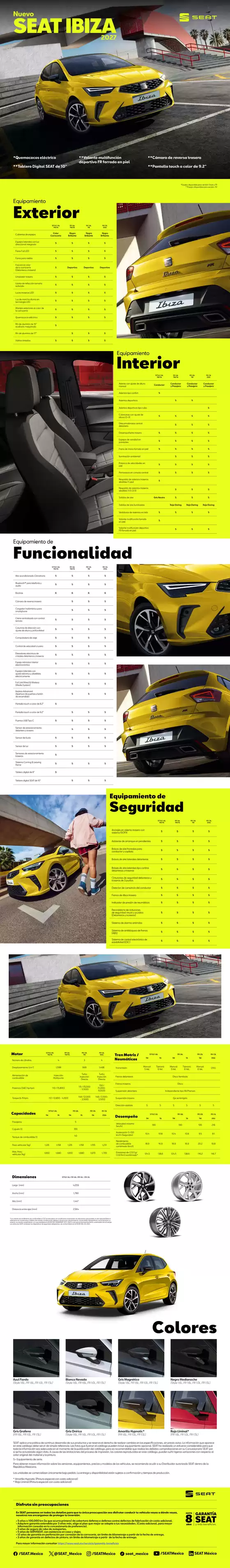 Catálogo Seat | SEAT Ibiza 2027 cars models brochure KJG NA 05 2026 | 2026-01-01T00:00:00.000Z - 2026-12-31T00:00:00.000Z