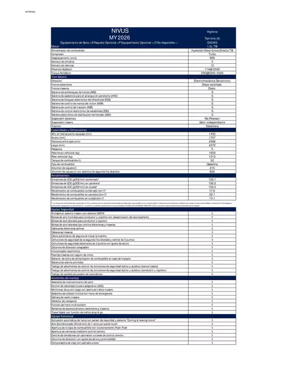 Catálogo Volkswagen | Volkswagen nivus 2026 ficha tecnica | 2026-06-02T00:00:00.000Z - 2026-06-16T00:00:00.000Z