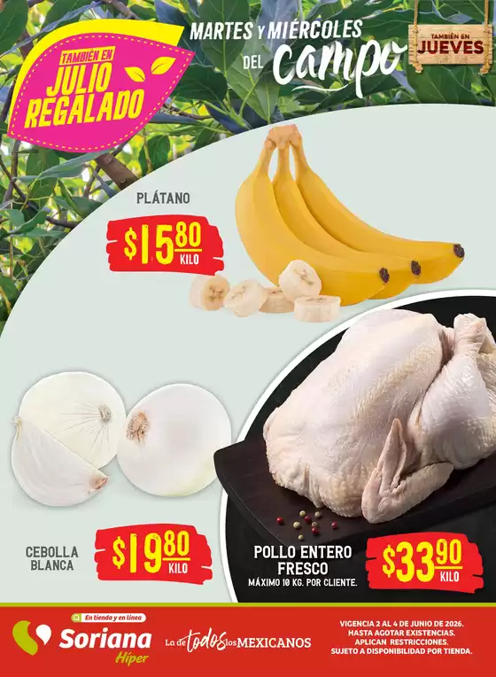 Catálogo Soriana Híper en San Juan del Río (Querétaro) | Ofertas exclusivas para nuestros clientes | 2026-06-02T00:00:00.000Z - 2026-06-04T00:00:00.000Z